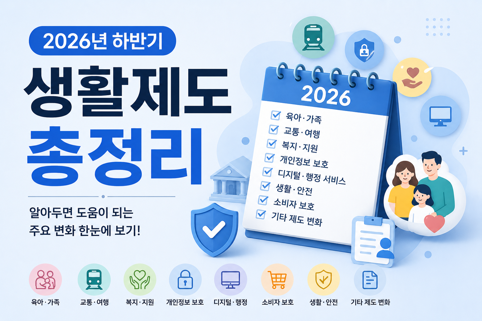 2026년 하반기 달라지는 생활제도 총정리!
