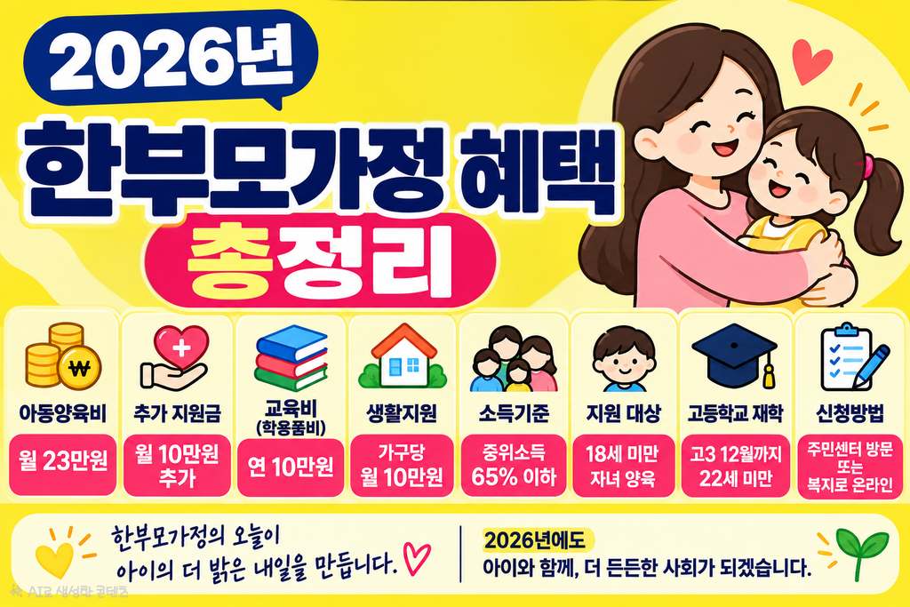 2026년 한부모 가정혜택 총정리 썸네일