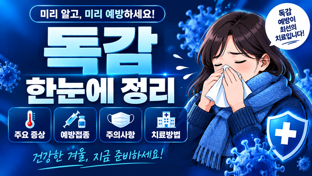 독감 증상, 예방접종, 주의사항, 치료방법 한눈에 정리
썸네일