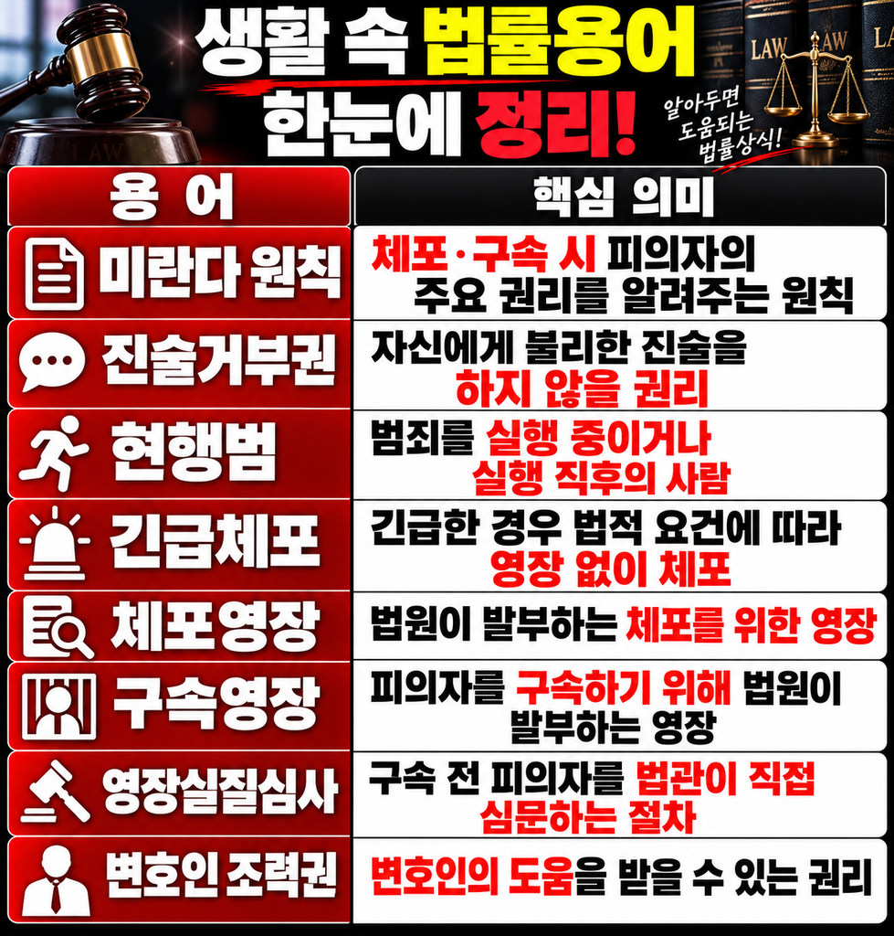 생활 속 법률용어 한눈에 정리