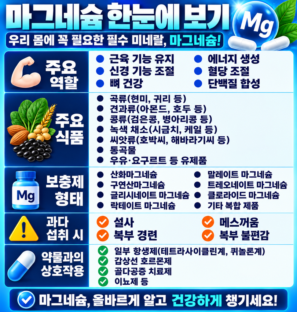 마그네슘 한눈에 보기