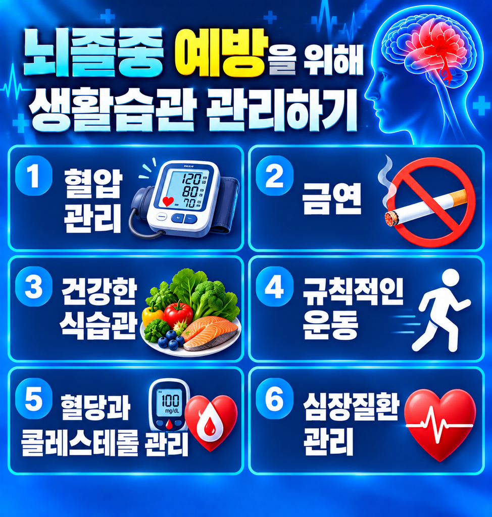 뇌졸중 예방을 위해 생활습관 관리하기